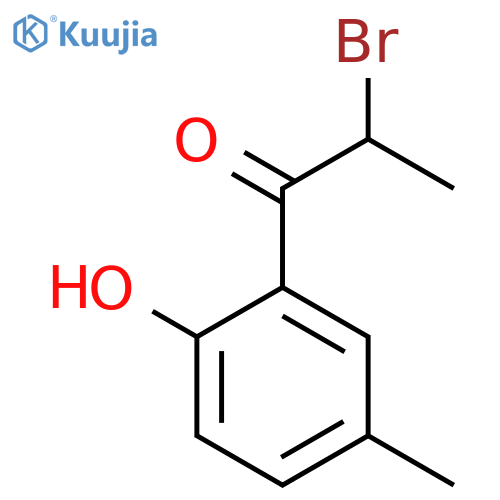 2-(2-Bromopropanoyl)-4-methylphenol structure