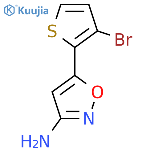 5-(3-bromothiophen-2-yl)-1,2-oxazol-3-amine structure