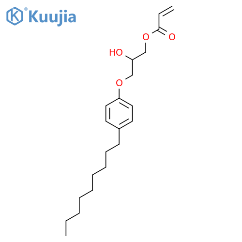 2-Propenoic acid, 2-hydroxy-3-(4-nonylphenoxy)propyl ester structure