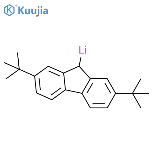 Lithium, [2,7-bis(1,1-dimethylethyl)-9H-fluoren-9-yl]- structure