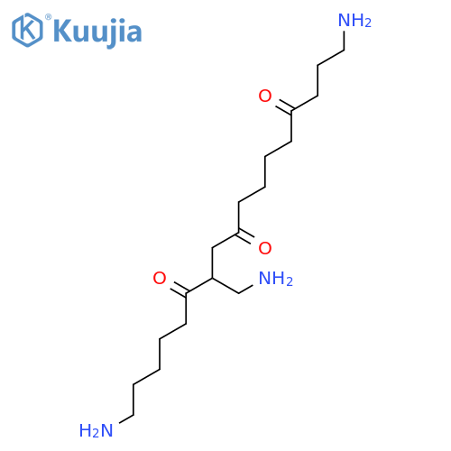 4,9,12-Heptadecanetrione, 1,17-diamino-11-(aminomethyl)- structure