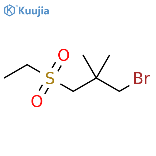 Propane, 1-bromo-3-(ethylsulfonyl)-2,2-dimethyl- structure
