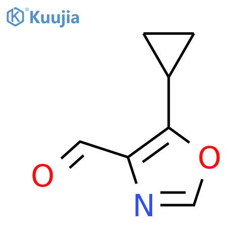5-cyclopropyloxazole-4-carbaldehyde structure