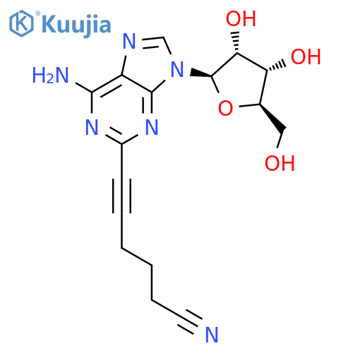 ADENOSINE, 2-(5-CYANO-1-PENTYNYL)- structure