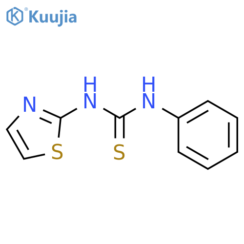 Thiourea,N-phenyl-N'-2-thiazolyl- structure