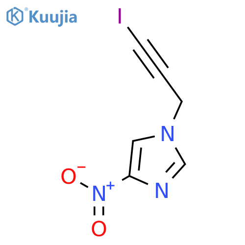1H-Imidazole, 1-(3-iodo-2-propynyl)-4-nitro- structure