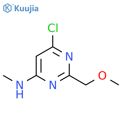 6-chloro-2-(methoxymethyl)-N-methylpyrimidin-4-amine structure