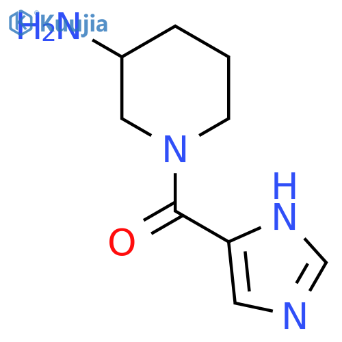 (3-Aminopiperidin-1-yl)(1H-imidazol-5-yl)methanone structure