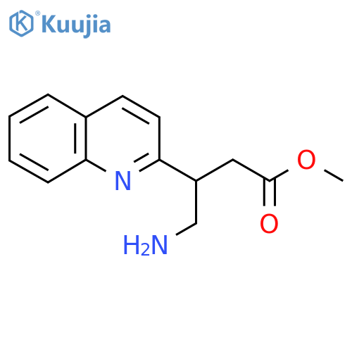 methyl 4-amino-3-(quinolin-2-yl)butanoate structure