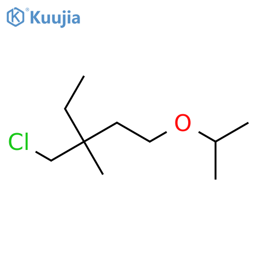 3-(Chloromethyl)-3-methyl-1-propan-2-yloxypentane structure