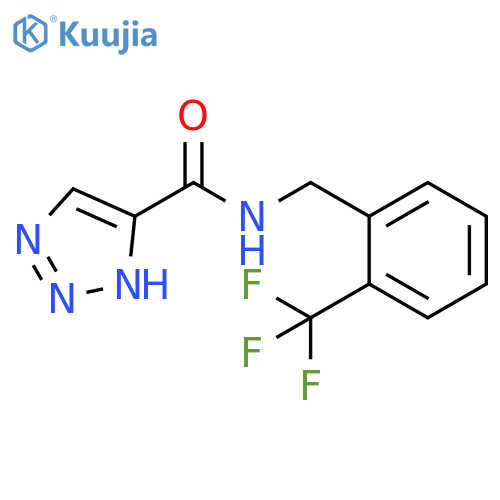 1H-1,2,3-Triazole-5-carboxamide, N-[[2-(trifluoromethyl)phenyl]methyl]- structure