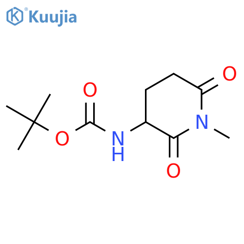 tert-butyl N-(1-methyl-2,6-dioxopiperidin-3-yl)carbamate structure