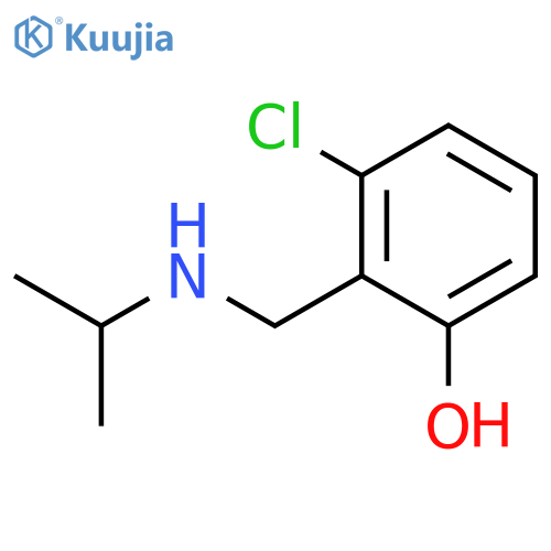 3-chloro-2-{(propan-2-yl)aminomethyl}phenol structure