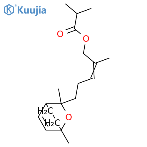 3,7-Epoxy-1,10-bisaboladien-12-ol; Methylpropanoyl structure