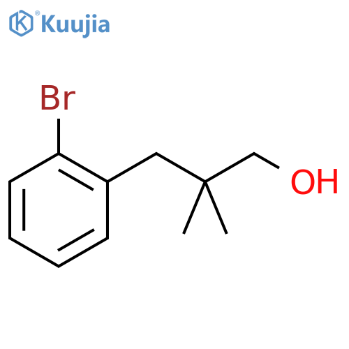 3-(2-bromophenyl)-2,2-dimethylpropan-1-ol structure