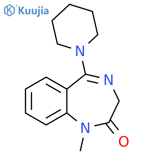 2H-1,4-Benzodiazepin-2-one, 1,3-dihydro-1-methyl-5-(1-piperidinyl)- structure