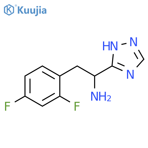 2-(2,4-difluorophenyl)-1-(4H-1,2,4-triazol-3-yl)ethan-1-amine structure