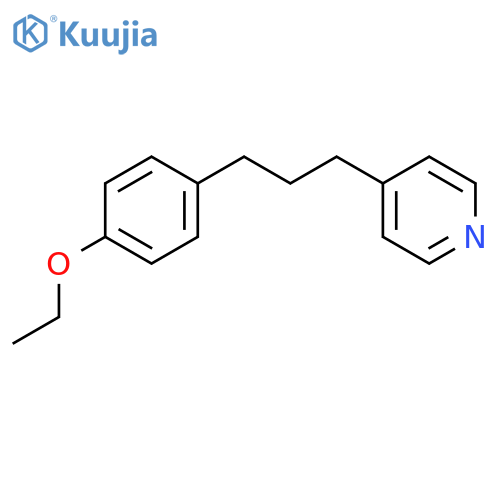 Pyridine, 4-[3-(4-ethoxyphenyl)propyl]- structure