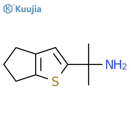 2-{4H,5H,6H-cyclopentabthiophen-2-yl}propan-2-amine structure