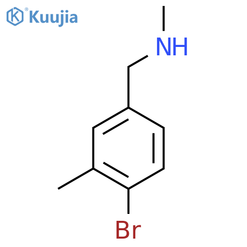 (4-bromo-3-methylphenyl)methyl(methyl)amine structure