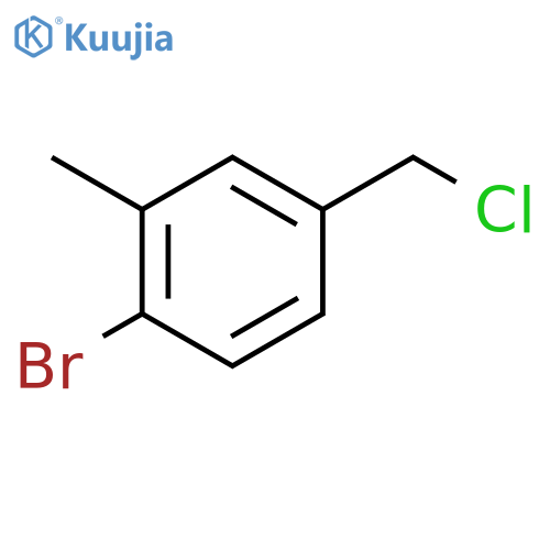 1-Bromo-4-(chloromethyl)-2-methylbenzene structure