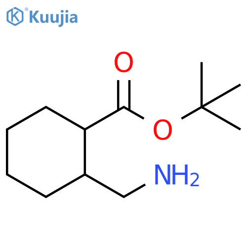 2-Aminomethyl-cyclohexanecarboxylic acid tert-butyl ester structure