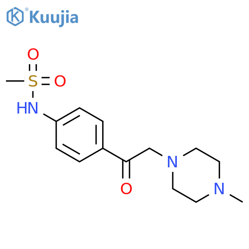 Methanesulfonamide, N-[4-[(4-methyl-1-piperazinyl)acetyl]phenyl]- structure
