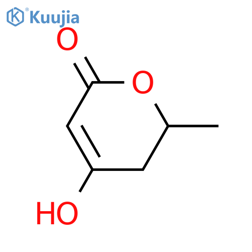 2H-Pyran-2-one, 5,6-dihydro-4-hydroxy-6-methyl-, (6S)- structure