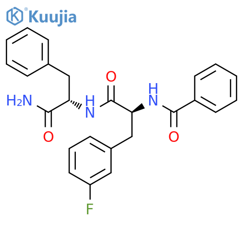 L-Phenylalaninamide, N-benzoyl-3-fluoro-L-phenylalanyl- structure