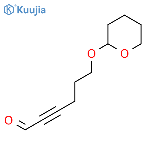 2-Hexynal, 6-[(tetrahydro-2H-pyran-2-yl)oxy]- structure