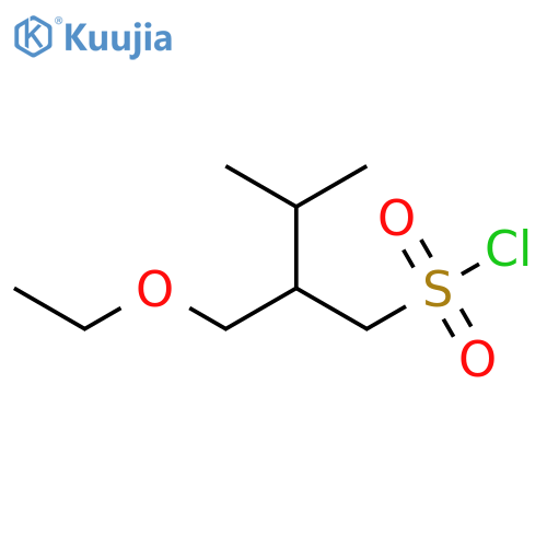 2-(ethoxymethyl)-3-methylbutane-1-sulfonyl chloride structure