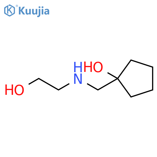 1-{(2-hydroxyethyl)aminomethyl}cyclopentan-1-ol structure