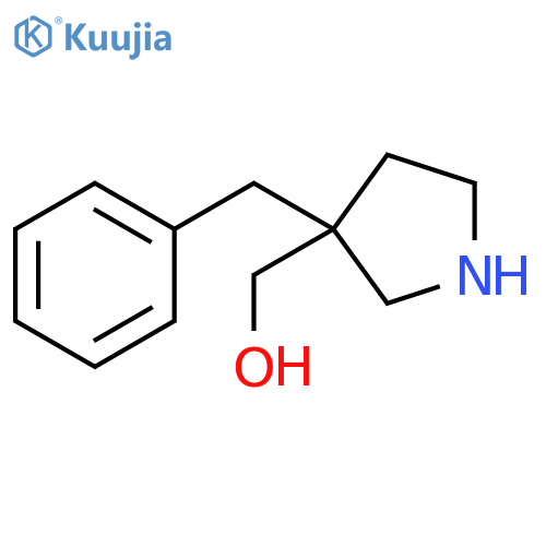 (3-benzylpyrrolidin-3-yl)methanol structure