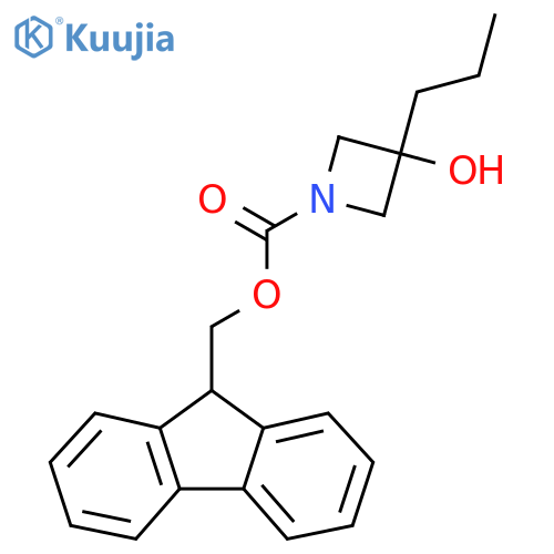 (9H-fluoren-9-yl)methyl 3-hydroxy-3-propylazetidine-1-carboxylate structure