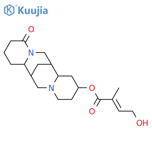 13-Hydroxylupanine; O-(4-Hydroxy-2-methyl-2E-butenoyl) structure