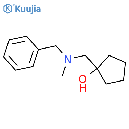 1-{[Benzyl(methyl)amino]methyl}cyclopentan-1-ol structure