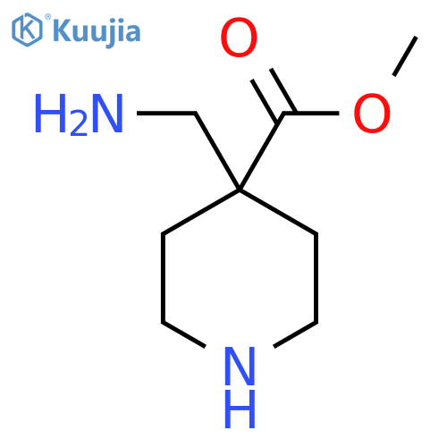 Methyl 4-(aminomethyl)piperidine-4-carboxylate structure
