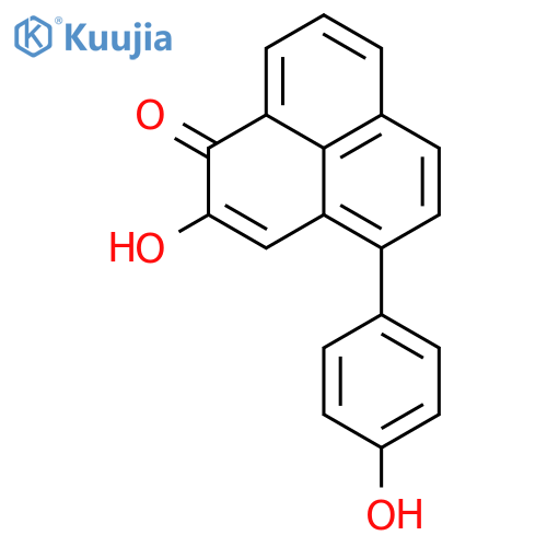 1H-Phenalen-1-one,2-hydroxy-4-(4-hydroxyphenyl)- structure