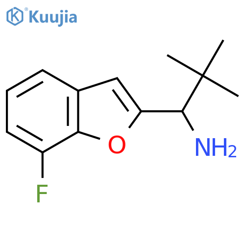 1-(7-Fluorobenzofuran-2-yl)-2,2-dimethylpropan-1-amine structure