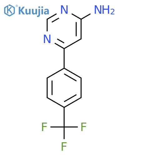 6-(4-(Trifluoromethyl)phenyl)pyrimidin-4-amine structure