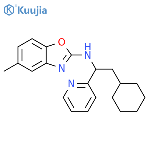 2-Benzoxazolamine,N-[2-cyclohexyl-1-(2-pyridinyl)ethyl]-5-methyl- structure