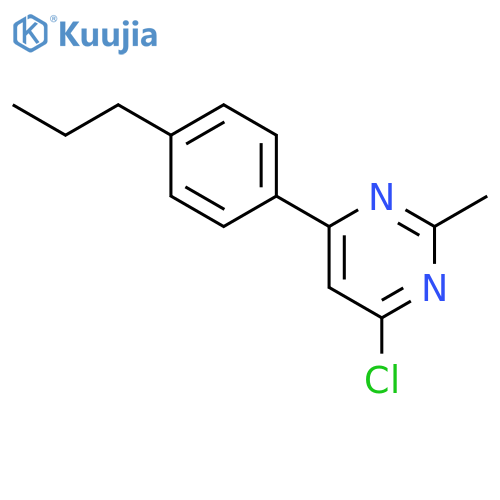 4-chloro-2-methyl-6-(4-propylphenyl)pyrimidine structure