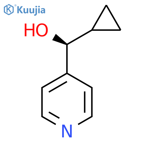 (S)-cyclopropyl(pyridin-4-yl)methanol structure