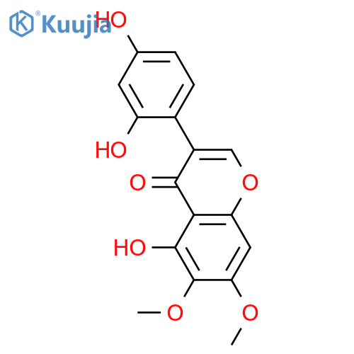 2',4',5,6,7-Pentahydroxyisoflavone; 6,7-Di-Me ether structure
