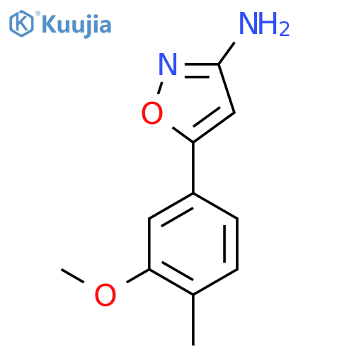 5-(3-methoxy-4-methylphenyl)-1,2-oxazol-3-amine structure