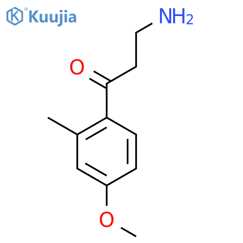 3-amino-1-(4-methoxy-2-methylphenyl)propan-1-one structure