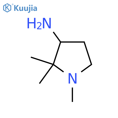 1,2,2-Trimethylpyrrolidin-3-amine structure