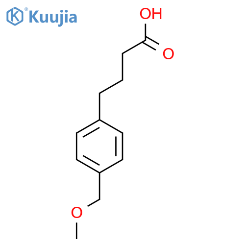 4-4-(methoxymethyl)phenylbutanoic acid structure