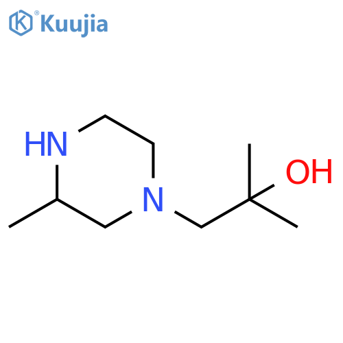 2-methyl-1-(3-methylpiperazin-1-yl)propan-2-ol structure
