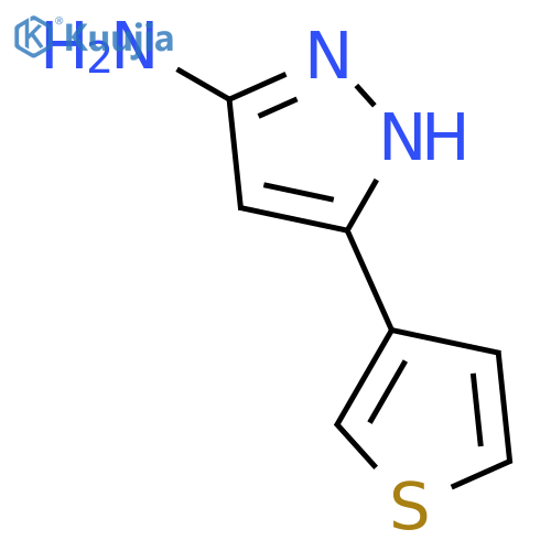 3-(thiophen-3-yl)-1H-pyrazol-5-amine structure